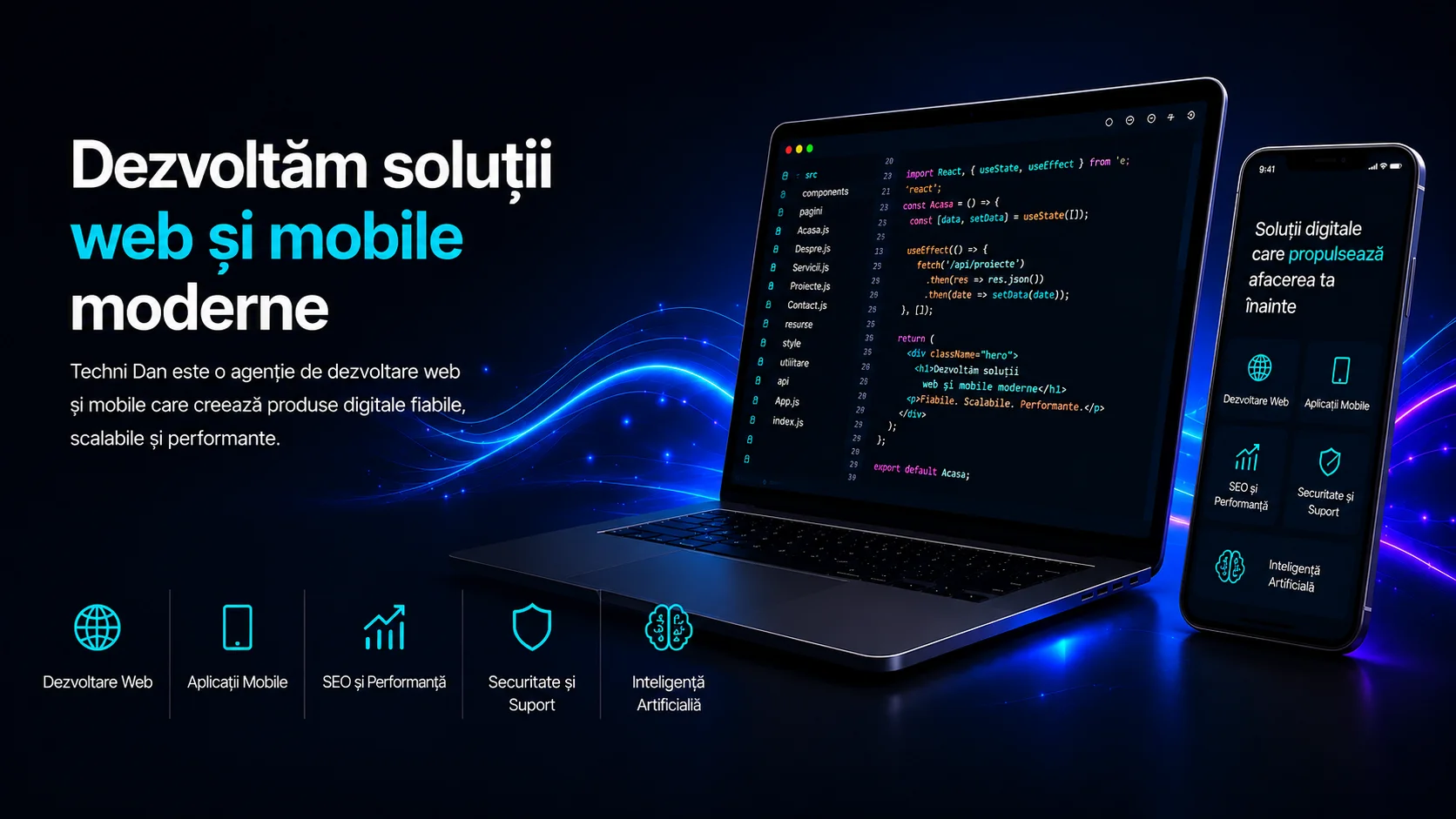 Techni Dan - Soluții web, mobile și inteligență artificială